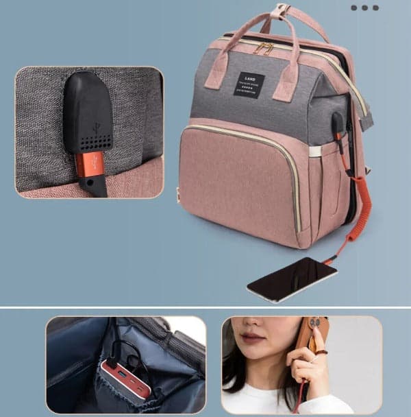 Sac à Dos à Langer Avec Matelas Pratique